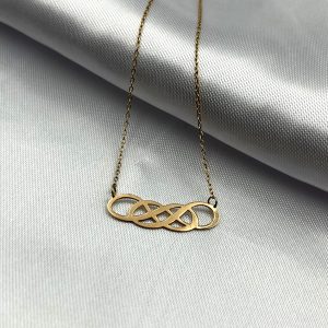 گردنبند طلا مدل مینیمال کد 1209