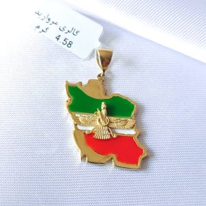 آویز طلا مدل ایران کد 1732