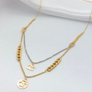 گردنبند طلا مدل شنل کد 2416