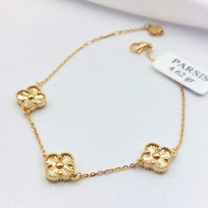 دستبند طلا مدل ونکلیف کد 3034