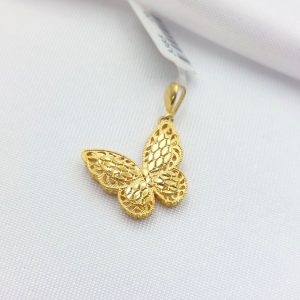 آویز طلا مدل پروانه کد 3385