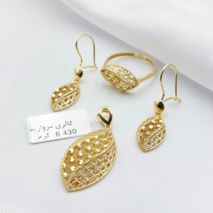 نیم ست طلا مدل فیوژن کد 3874