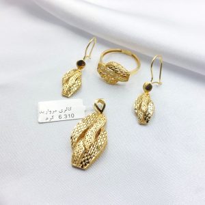 نیم ست طلا مدل فیوژن کد 4062