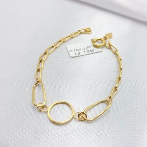 دستبند طلا مدل مینیمال کد 2846