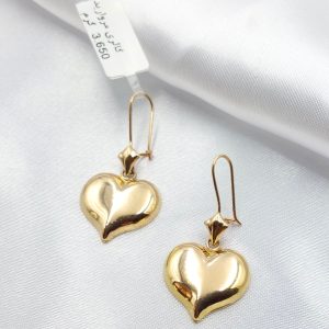 گوشواره طلا مدل قلب کد 5035