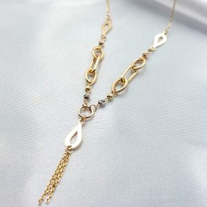 گردنبند طلا مدل اشک کد 5127