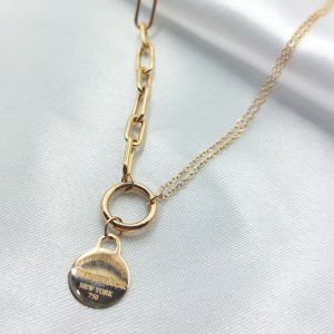 گردنبند طلا مدل تیفانی کد 5120