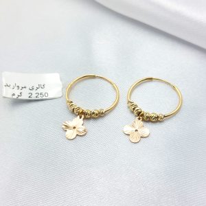 گوشواره طلا مدل ونکلیف کد 5139