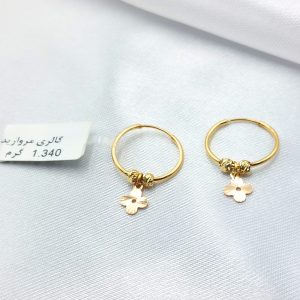 گوشواره طلا مدل ونکلیف کد 5152
