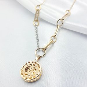 گردنبند طلا مدل شنل کد 5271