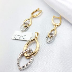 نیم ست طلا مدل لوکس کد 5260